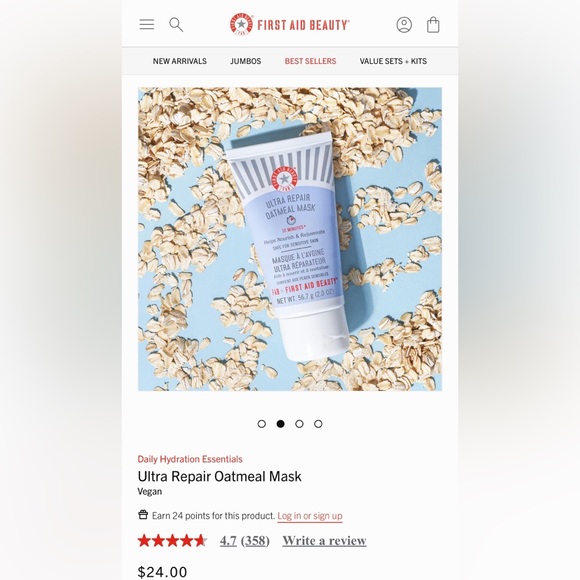 First Aid Beauty – Ultra Repair Oatmeal Mask - Picture 3 of 4